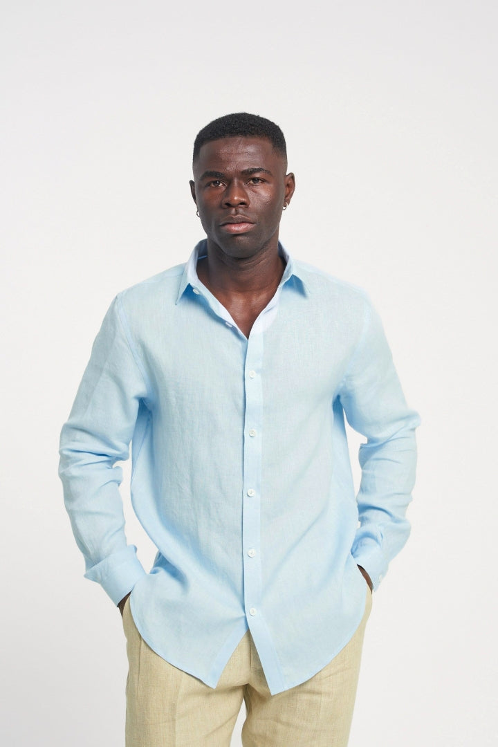 Fira LS linen Icy Blue