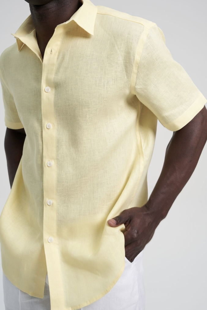Cala Linen Shirt Butter Yellow
